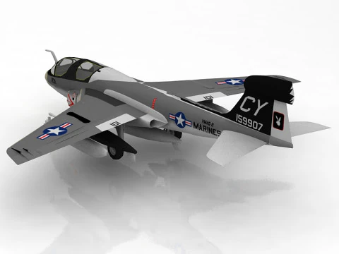 Northrop Grumman EA-6B Prowler 3D Model