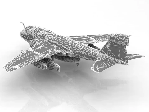 Northrop Grumman EA-6B Prowler 3D Model