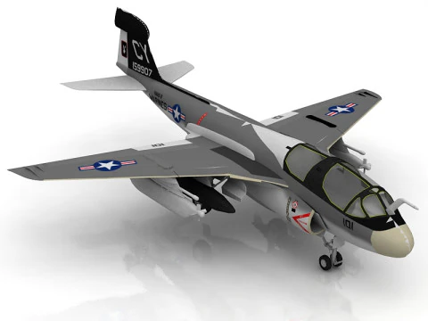 Northrop Grumman EA-6B Prowler 3D Model