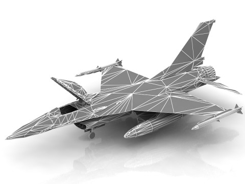 F-16 Modello 3D