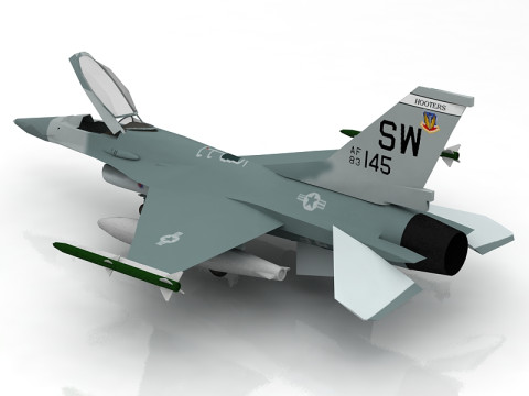 F-16 Modello 3D