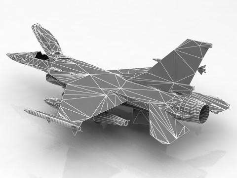 F-16 Modello 3D