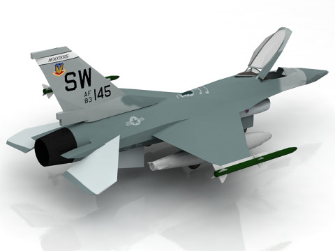 F-16 Modello 3D