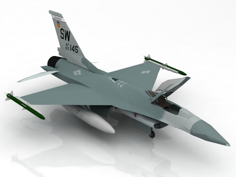 F-16 Modello 3D