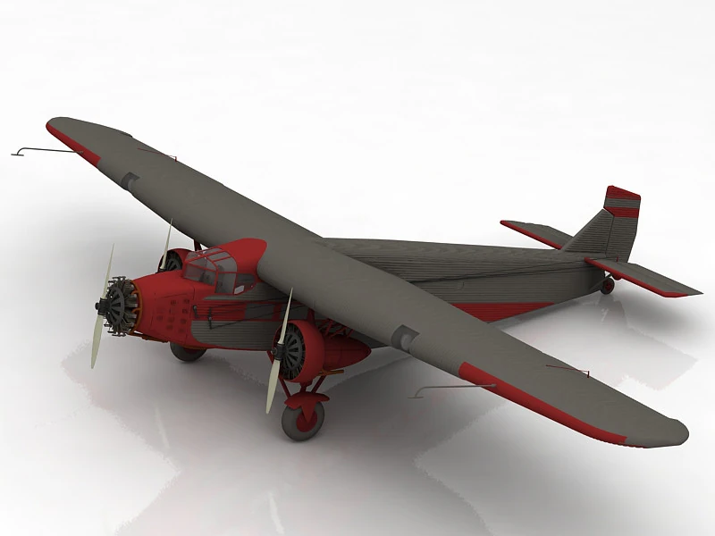 FA5 E Tigger II Fighter Aircraft 3D Model .c4d .max .obj .3ds .fbx .stl .blend