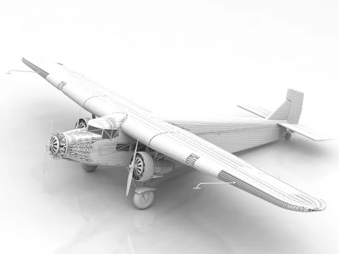 FA5 E Tigger II Fighter Aircraft 3D Model