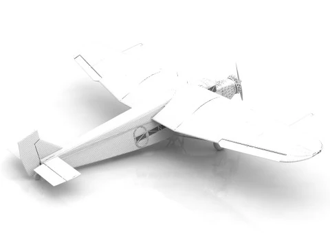 FA5 E Tigger II Fighter Aircraft 3D Model
