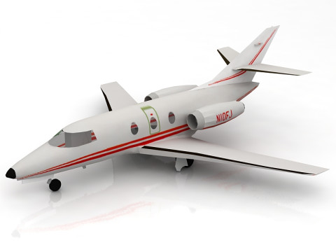Dassault Falcon 10100 Private 3D Model
