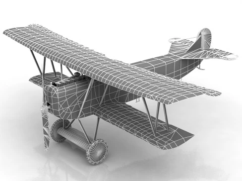 Fokker R VII Aircraft 3D Model