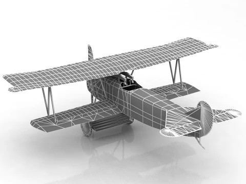 Fokker R VII Aircraft 3D Model