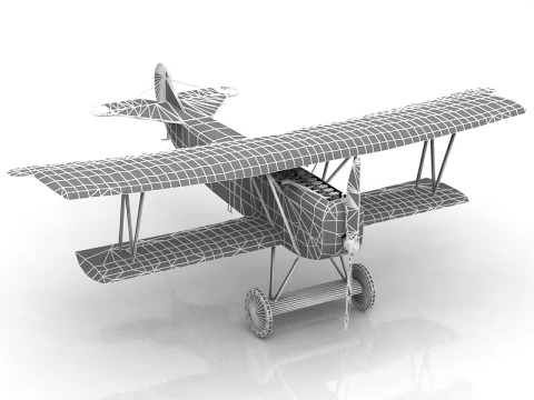 Fokker R VII Aircraft 3D Model