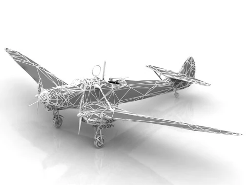 Focke-Wulf Fw 58 Weihe 3D Model