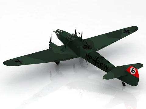 Focke-Wulf Fw 58 Weihe 3D Model