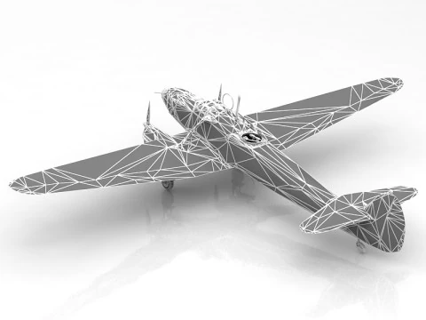 Focke-Wulf Fw 58 Weihe 3D Model