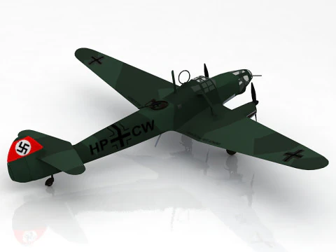 Focke-Wulf Fw 58 Weihe 3D Model