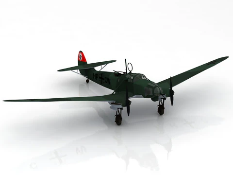 Focke-Wulf Fw 58 Weihe 3D Model