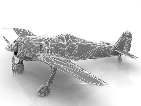 Focke Wulf Fw 190 Avi&atilde;o de Ca&ccedil;a Alem&atilde;o da Segunda Guerra Mundial Modelo 3D