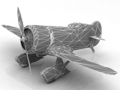 GeeBee Z Airplane 3D Model