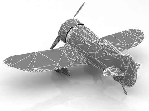 GeeBee Z Airplane 3D Model