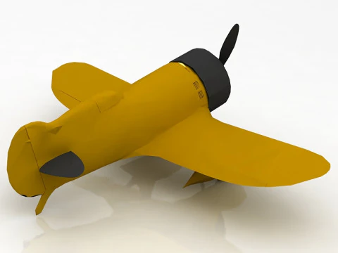 GeeBee Z Airplane 3D Model