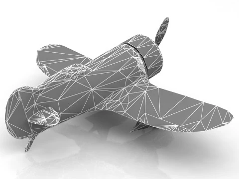 GeeBee Z Airplane 3D Model