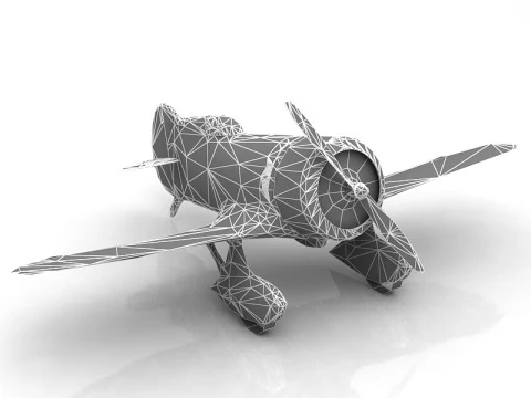 GeeBee Z Airplane 3D Model