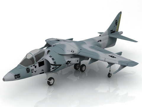 Harrier AV-8B 3D Model