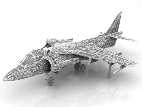 Harrier AV-8B 3D Model