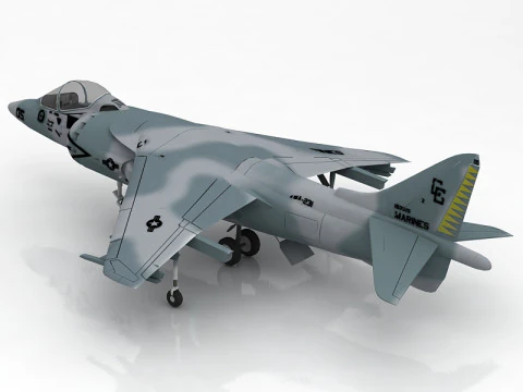 Harrier AV-8B 3D Model