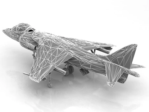 Harrier AV-8B 3D Model