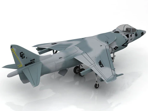 Harrier AV-8B 3D Model