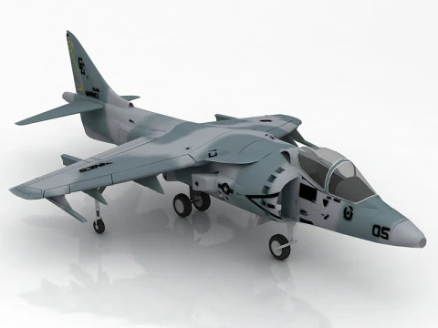 Harrier AV-8B 3D Model