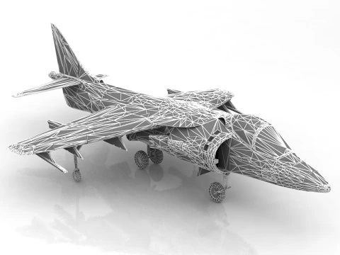 Harrier AV-8B 3D Model