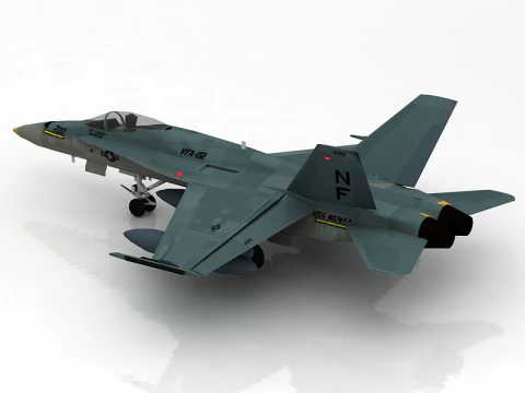FA-18E Super Hornet 3D Model