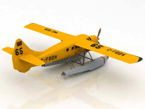 Havilland Canada DHC-3 Otter Aircraft 3D Model