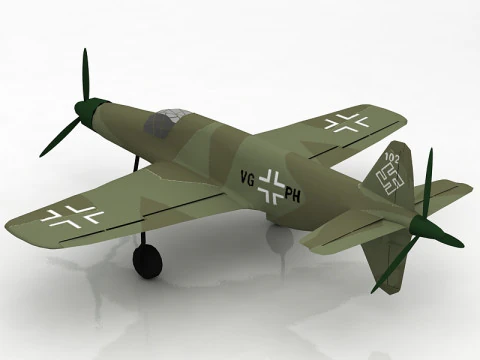 Dornier Do 335 Pfeil Aircraft 3D Model