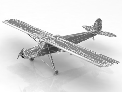 Fieseler Fi 156 C Storch U&ccedil;ağı 3D Model