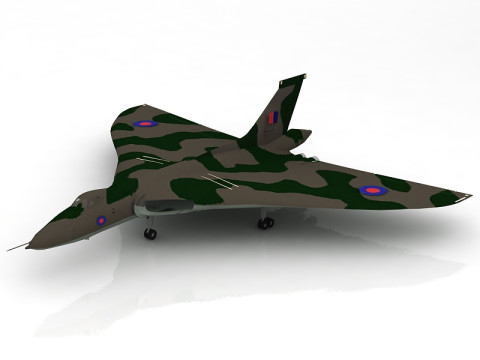 Aircraft Avro Vulcan 3D Model