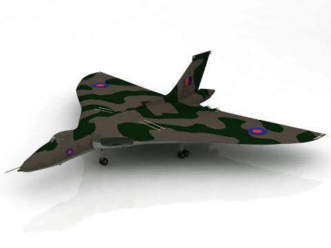Pesawat Avro Vulcan Model 3D