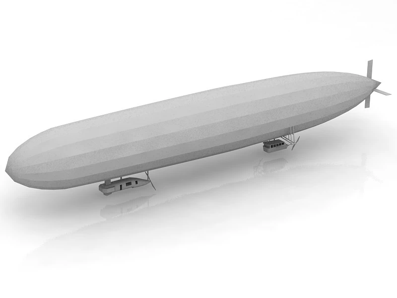 Zeppelin NT 3D Model .c4d .max .obj .3ds .fbx .stl .blend 