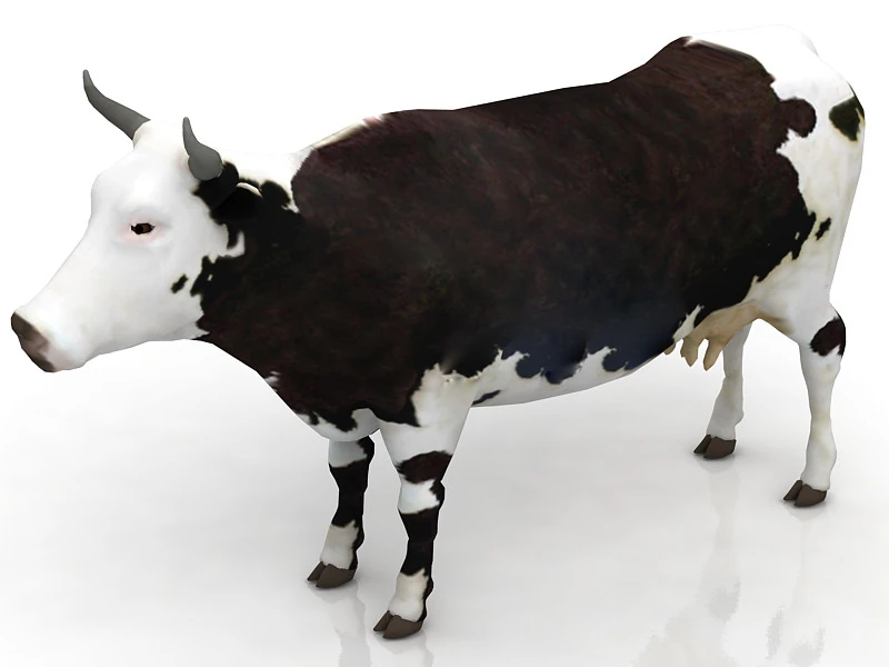 Vaca Modelo 3D .c4d .max .obj .3ds .fbx .stl .blend 