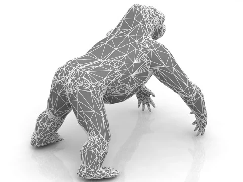 Gorilla Modello 3D