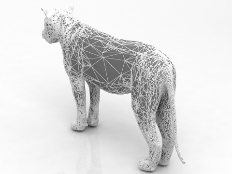 Dişi aslan 3D Model