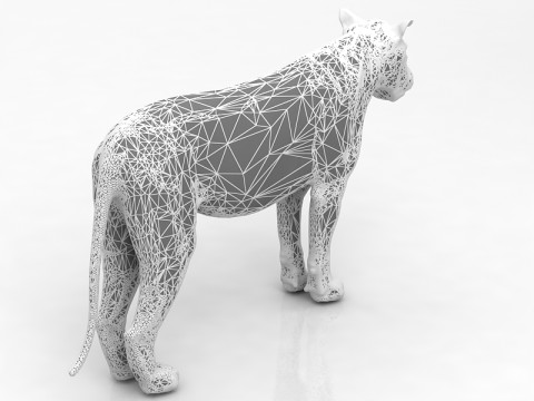 Dişi aslan 3D Model