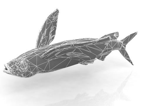 Pez exocoeto Modelo 3D