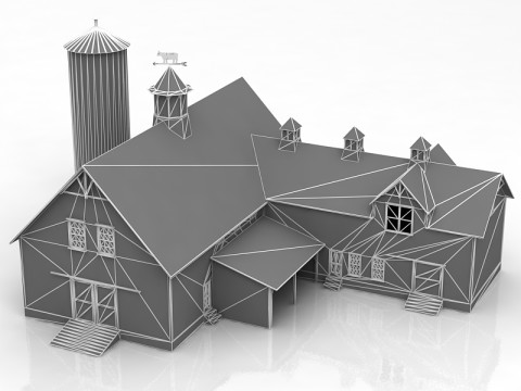 现代舒适的房子 3D 模型