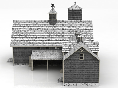 现代舒适的房子 3D 模型