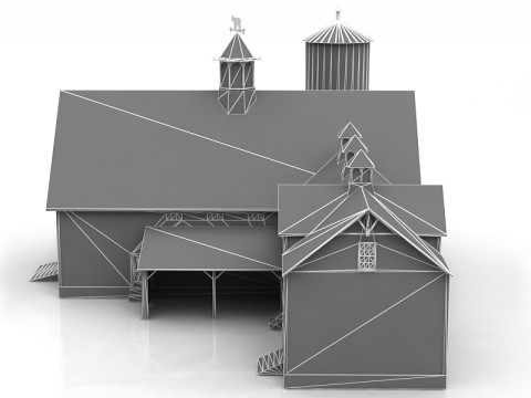 现代舒适的房子 3D 模型
