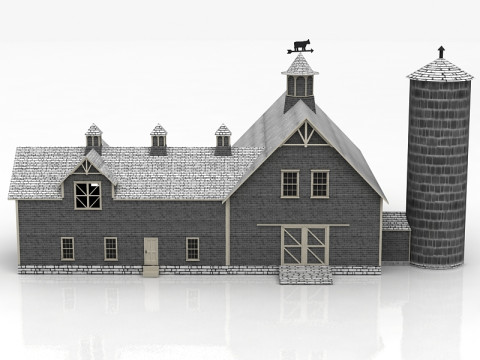 现代舒适的房子 3D 模型