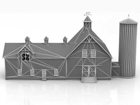 现代舒适的房子 3D 模型